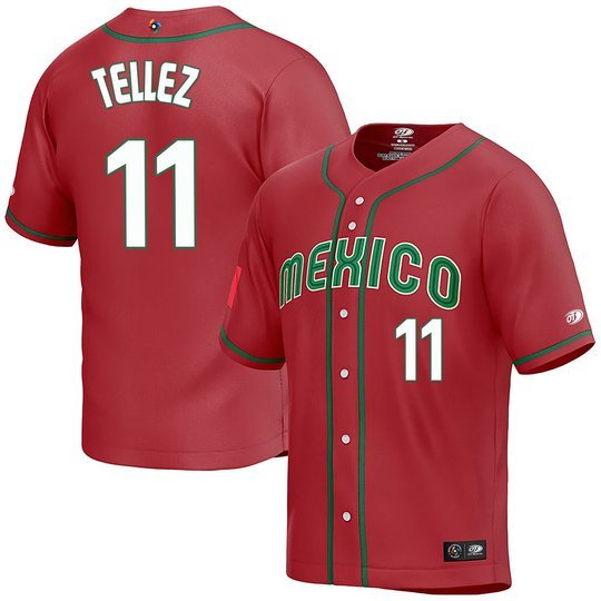 Men's Mexico 2023 World Baseball Cool Base Jersey - All Stitched