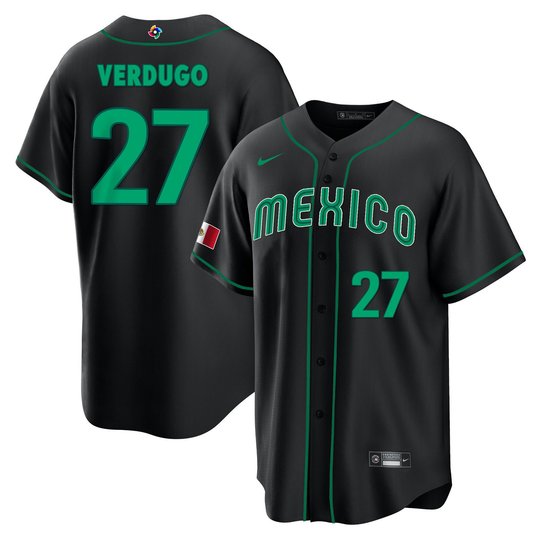 Men's Mexico 2023 World Baseball Cool Base Jersey - All Stitched