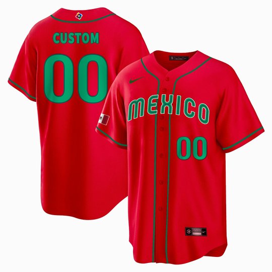 Mexico 2023 World Baseball Cool Base Custom Jersey - All Stitched