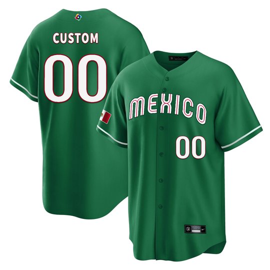 Mexico 2023 World Baseball Cool Base Custom Jersey - All Stitched