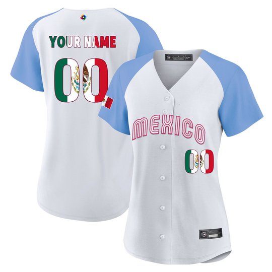 Mexico 2023 World Baseball Cool Base Custom Jersey - All Stitched