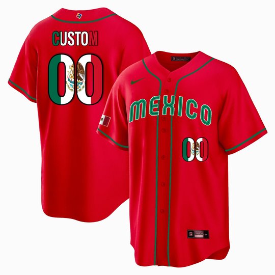 Mexico 2023 World Baseball Cool Base Custom Jersey - All Stitched