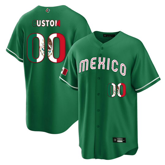 Mexico 2023 World Baseball Cool Base Custom Jersey - All Stitched