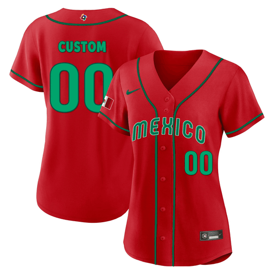 Mexico 2023 World Baseball Cool Base Custom Jersey - All Stitched