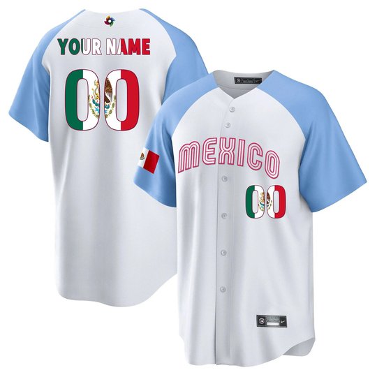 Mexico 2023 World Baseball Cool Base Custom Jersey - All Stitched