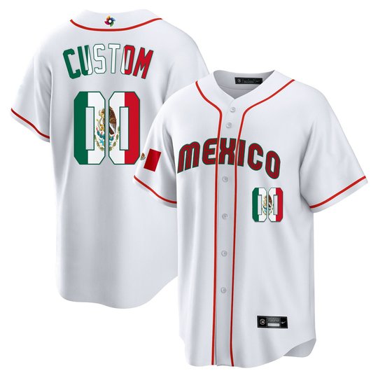 Mexico 2023 World Baseball Cool Base Custom Jersey - All Stitched