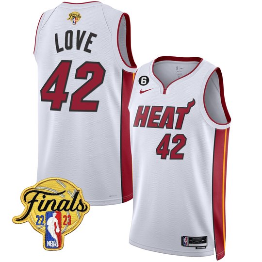Men's Miami Heat 2023 Finals Patch Collection Jersey - All Stitched