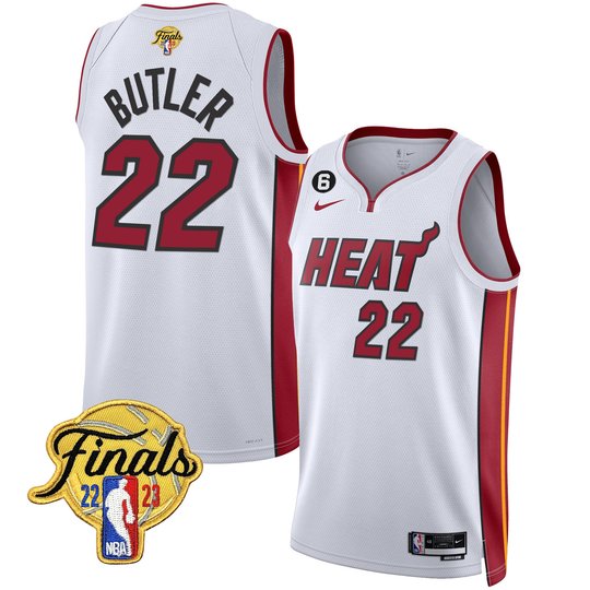 Men's Miami Heat 2023 Finals Patch Collection Jersey - All Stitched