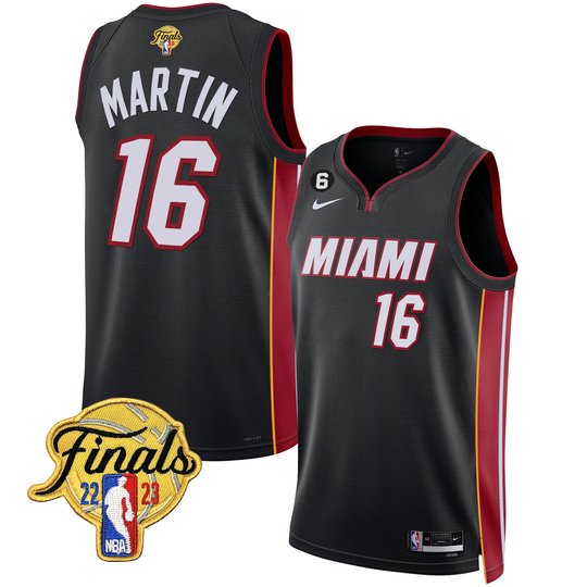 Men's Miami Heat 2023 Finals Patch Collection Jersey - All Stitched