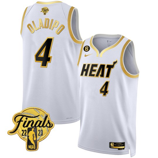 Men's Miami Heat 2023 Finals Patch Collection Jersey - All Stitched
