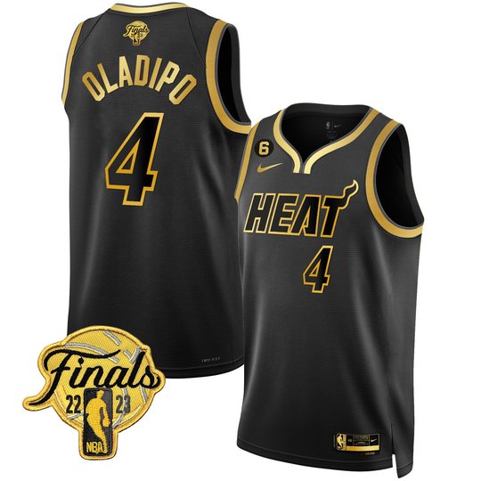 Men's Miami Heat 2023 Finals Patch Collection Jersey - All Stitched