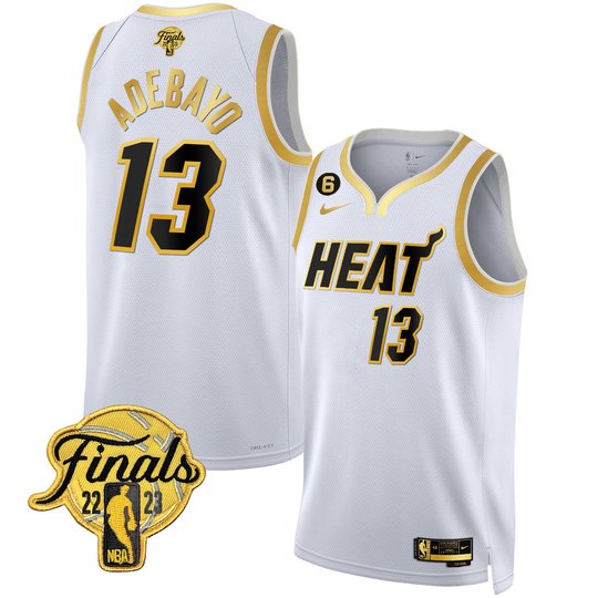 Men's Miami Heat 2023 Finals Patch Collection Jersey - All Stitched