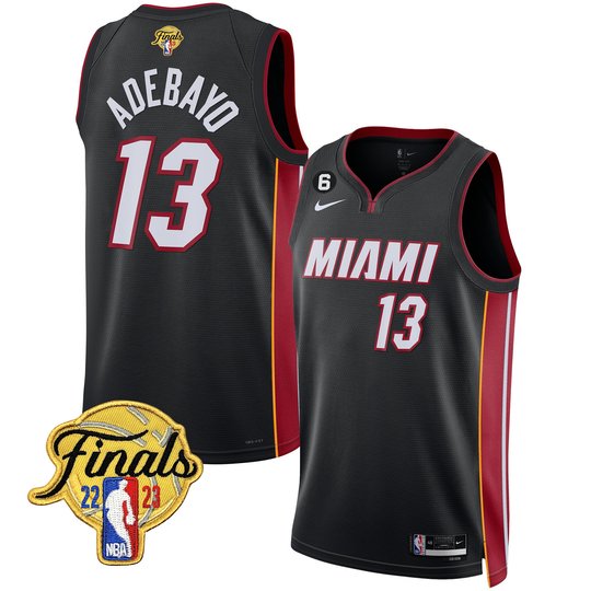 Men's Miami Heat 2023 Finals Patch Collection Jersey - All Stitched
