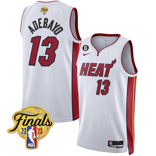 Men's Miami Heat 2023 Finals Patch Collection Jersey - All Stitched