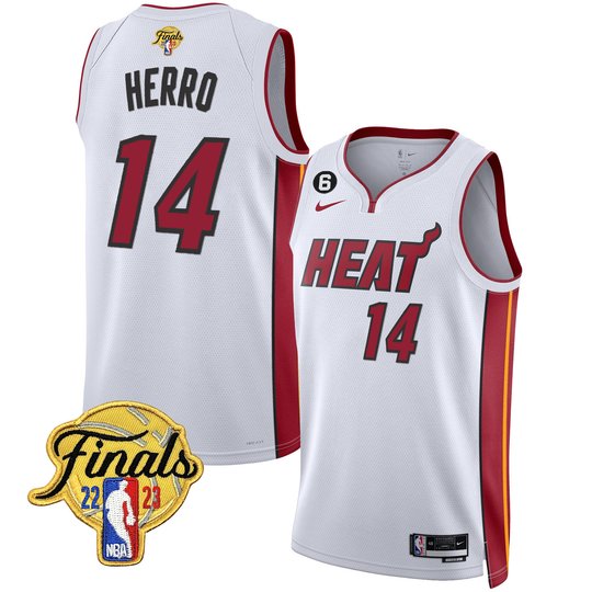 Men's Miami Heat 2023 Finals Patch Collection Jersey - All Stitched