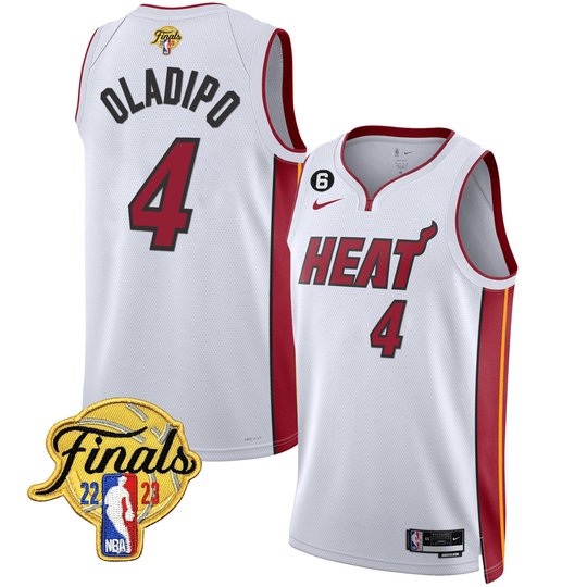 Men's Miami Heat 2023 Finals Patch Collection Jersey - All Stitched