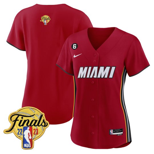 Women's Miami Heat 2023 Finals Baseball Cool Base Jersey - All Stitched