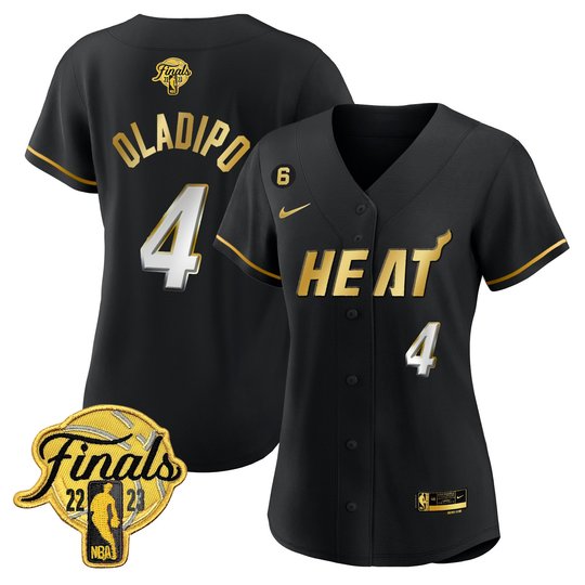 Women's Miami Heat 2023 Finals Baseball Cool Base Jersey - All Stitched