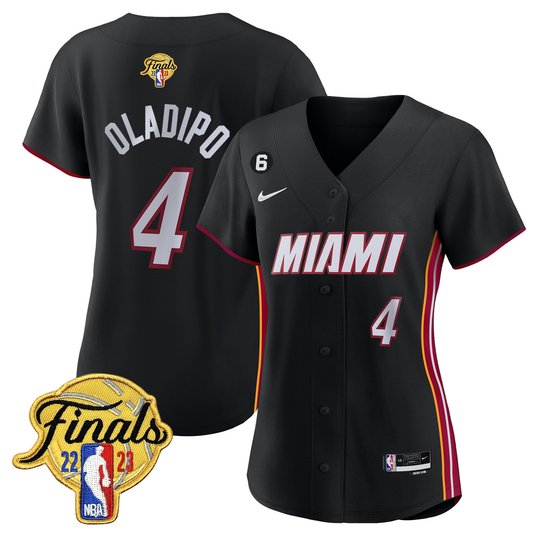 Women's Miami Heat 2023 Finals Baseball Cool Base Jersey - All Stitched