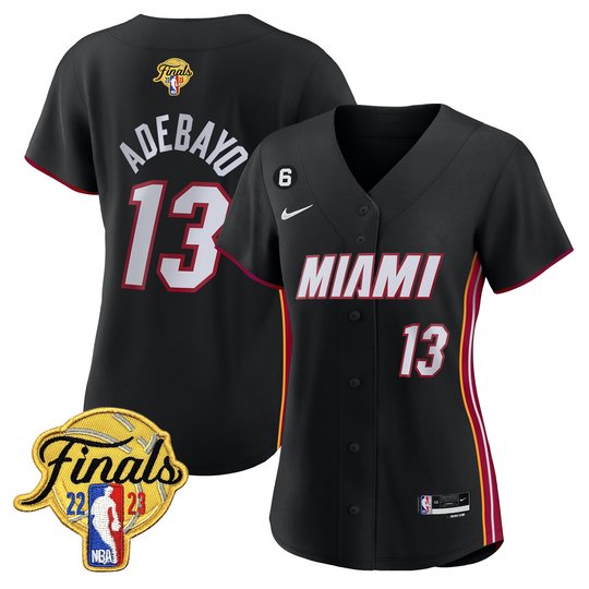 Women's Miami Heat 2023 Finals Baseball Cool Base Jersey - All Stitched