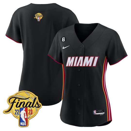 Women's Miami Heat 2023 Finals Baseball Cool Base Jersey - All Stitched