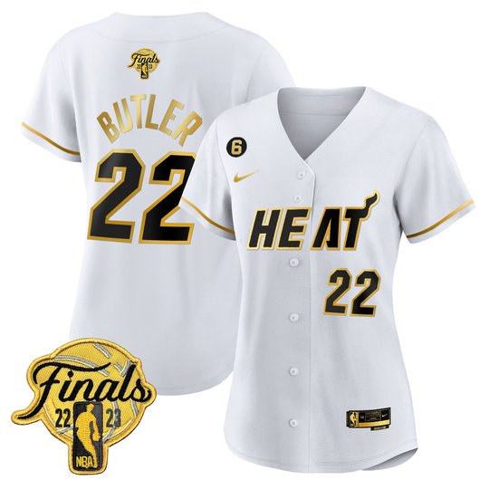 Women's Miami Heat 2023 Finals Baseball Cool Base Jersey - All Stitched