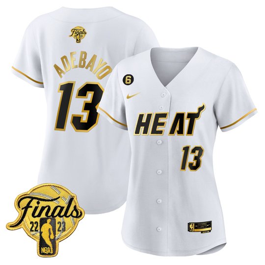Women's Miami Heat 2023 Finals Baseball Cool Base Jersey - All Stitched