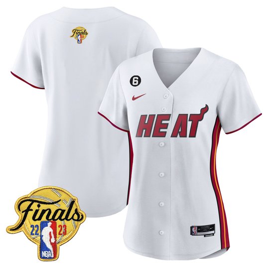 Women's Miami Heat 2023 Finals Baseball Cool Base Jersey - All Stitched