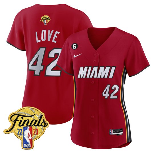Women's Miami Heat 2023 Finals Baseball Cool Base Jersey - All Stitched