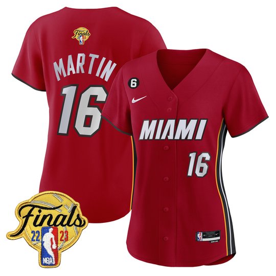Women's Miami Heat 2023 Finals Baseball Cool Base Jersey - All Stitched