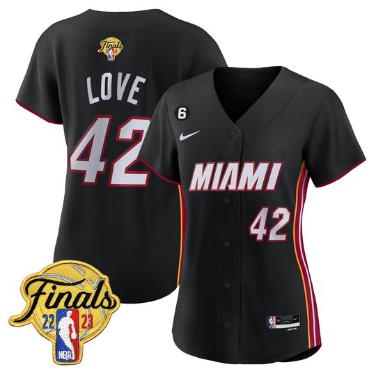 Women's Miami Heat 2023 Finals Baseball Cool Base Jersey - All Stitched