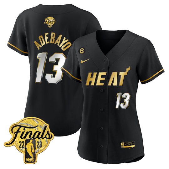 Women's Miami Heat 2023 Finals Baseball Cool Base Jersey - All Stitched
