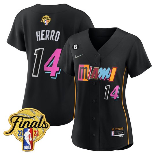 Women's Miami Heat 2023 Finals Baseball Cool Base Jersey - All Stitched