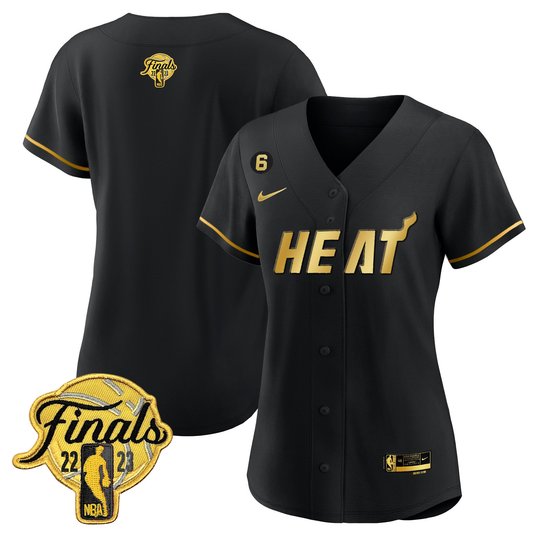 Women's Miami Heat 2023 Finals Baseball Cool Base Jersey - All Stitched