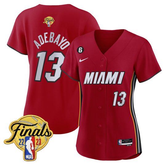 Women's Miami Heat 2023 Finals Baseball Cool Base Jersey - All Stitched
