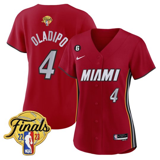 Women's Miami Heat 2023 Finals Baseball Cool Base Jersey - All Stitched