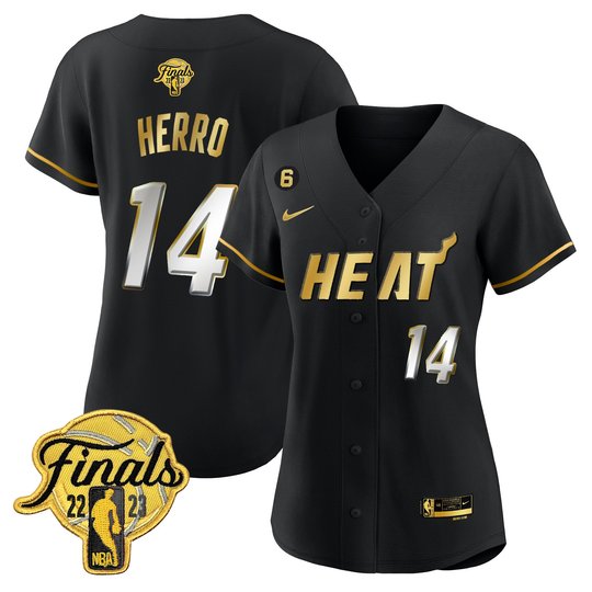 Women's Miami Heat 2023 Finals Baseball Cool Base Jersey - All Stitched