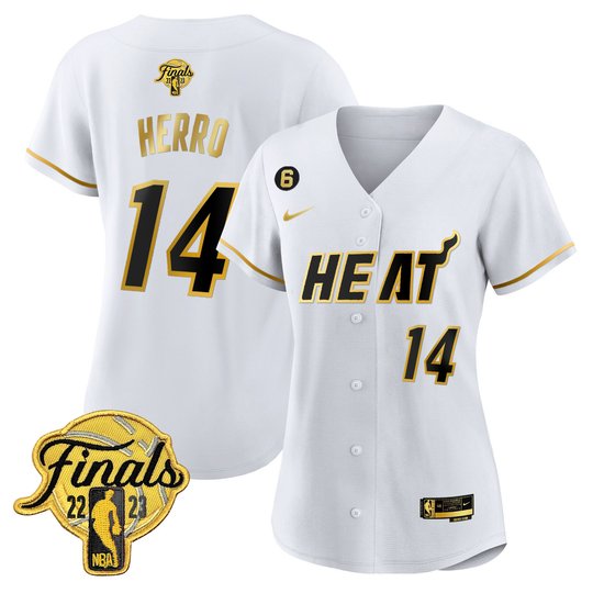 Women's Miami Heat 2023 Finals Baseball Cool Base Jersey - All Stitched