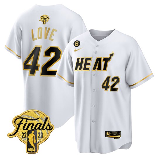 Men's Miami Heat 2023 Finals Baseball Cool Base Jersey - All Stitched