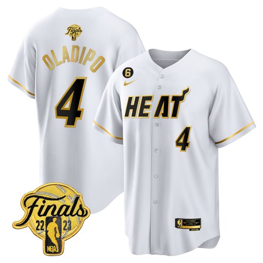 Men's Miami Heat 2023 Finals Baseball Cool Base Jersey - All Stitched