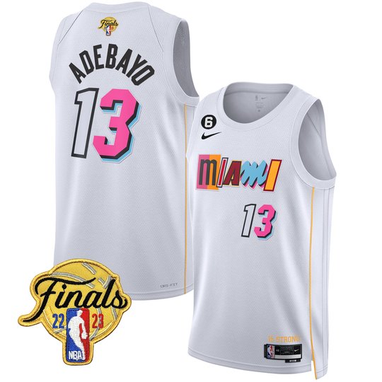 Men's Miami Heat 2023 Finals Patch Collection Jersey V2 - All Stitched