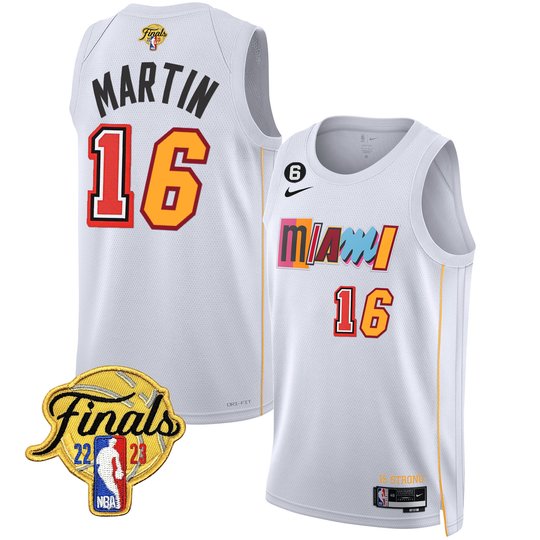 Men's Miami Heat 2023 Finals Patch Collection Jersey V2 - All Stitched