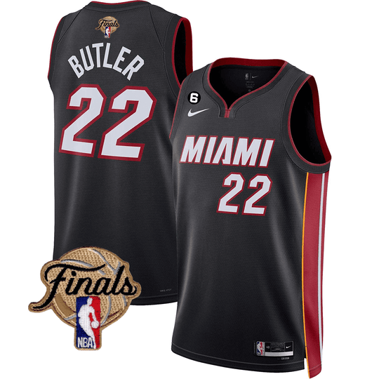 Men's Miami Heat 2023 Finals Patch Collection Jersey V3 - All Stitched