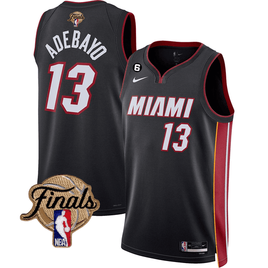 Men's Miami Heat 2023 Finals Patch Collection Jersey V3 - All Stitched