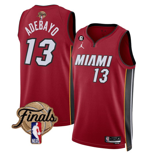 Men's Miami Heat 2023 Finals Patch Collection Jersey V3 - All Stitched