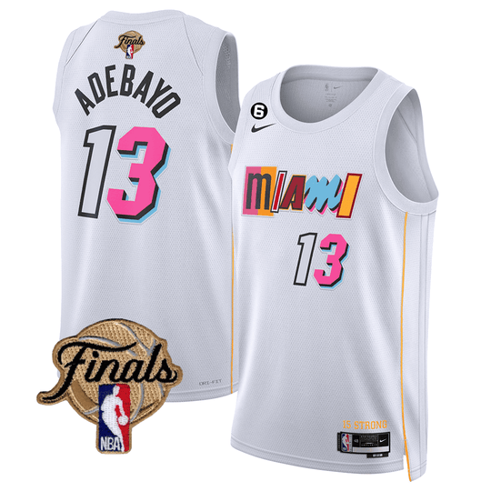 Men's Miami Heat 2023 Finals Patch Collection Jersey V3 - All Stitched