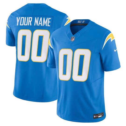 Chargers Vapor Limited Custom Jersey - All Stitched