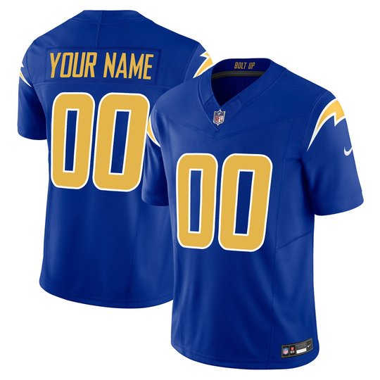 Chargers Vapor Limited Custom Jersey - All Stitched