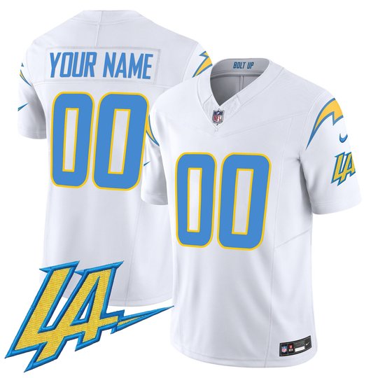 Chargers Vapor Limited Custom Jersey V2 - All Stitched