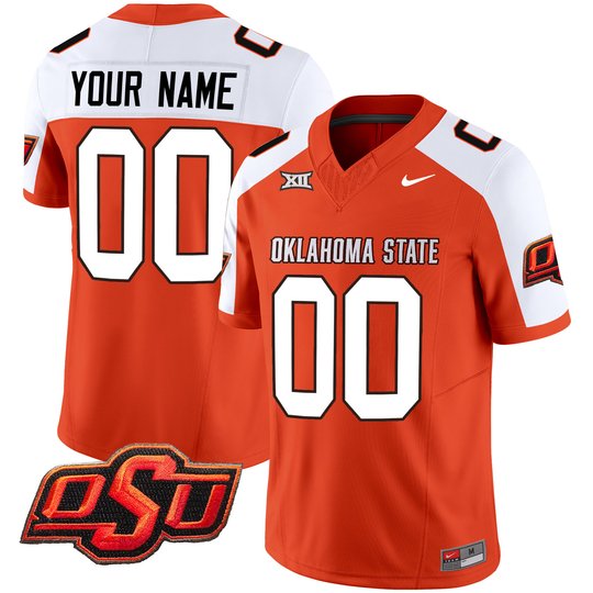 Oklahoma State Cowboys Vapor Limited Custom Jersey - All Stitched